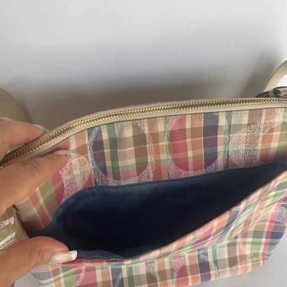 *Like New* COACH Plaid Handbag+ Wristlet - Picture 11 of 16